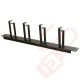 1U 4 Ring Cable Tidy (100mm Rings) Management Bar