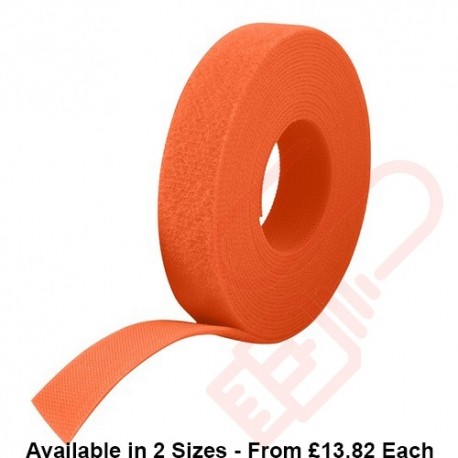Velcro One-Wrap Tape 25 Metre Orange