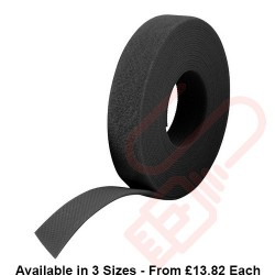Velcro One-Wrap Tape 25 Metre Black