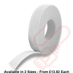 Velcro One-Wrap Tape 25 Metre White
