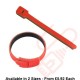 Red Hook & Loop Velcro Cable Ties 20 Pack