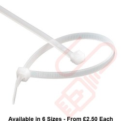 Neutral Nylon Cable Ties (100 Pack)