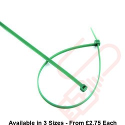 Green Nylon Cable Ties (100 Pack)