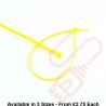 Yellow Nylon Cable Ties (100 Pack)