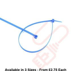 Blue Nylon Cable Ties (100 Pack)