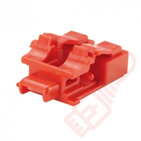 Panduit LC Duplex Blockout Device 10 Pack Red - PSL-LCAB