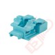 Panduit LC Duplex Blockout Device 10 Pack Aqua - PSL-LCAB-AQ