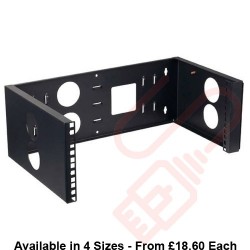 Hinged Wall Bracket 300mm Depth in Black