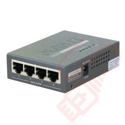 Planet 4-Port IEEE 802.3at High Power over Ethernet Injector Hub - HPOE-460