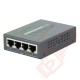 Planet 4-Port IEEE 802.3at High Power over Ethernet Injector Hub - HPOE-460