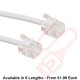 RJ11 to RJ11 ADSL Modem Cable 6P4C White