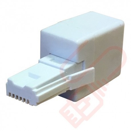 BT Male Plug to RJ11 Female Socket Crossover Phone Adapter