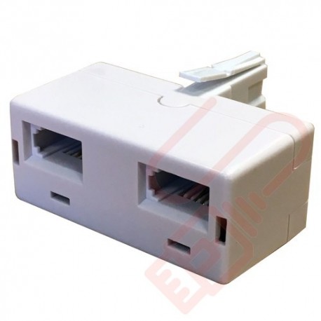 BT Double Socket to BT Plug Adapter