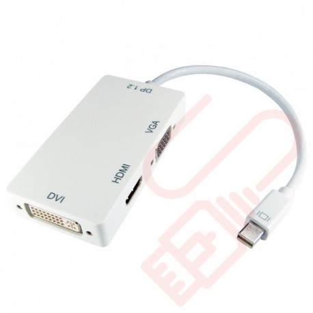 Mini Display Port Adapter to HDMI, DVI, VGA Ports