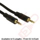 3.5mm Stereo Male to Male Audio Cable Black