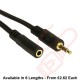 3.5mm Stereo Male to Female Extension Cable Black