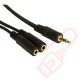 3.5mm Stereo Male to 2x Female Splitter Cable
