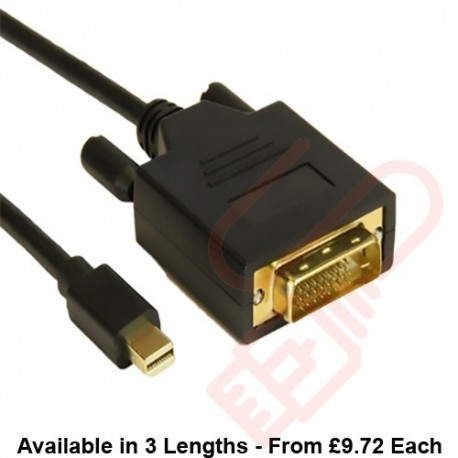 Mini Display Port Male to DVI Male Cable