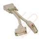 DVI-D Dual Link Male to 2x Female Splitter Video Cable