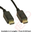 Display Port Locking Male to Male Locking Black