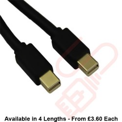 Mini Display Port Male to Male Cable Black