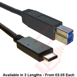 USB Type C Male to USB Type B Male 3.1 Cable