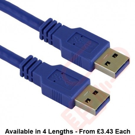 USB 3.0 Cable A Male to A Male Blue