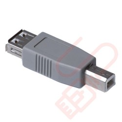 USB 2.0 A Female to B Male Gender Changer Coupler