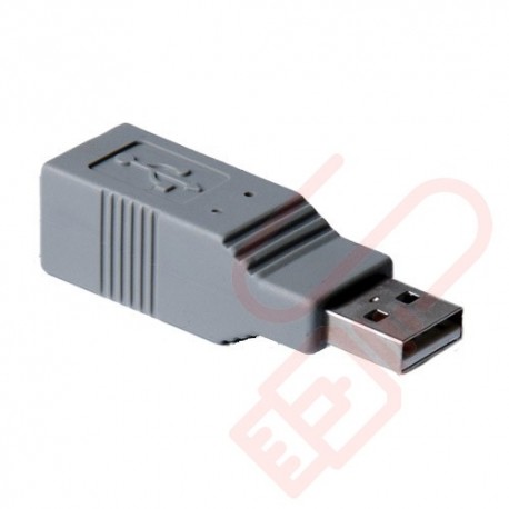 USB 2.0 B Female to A Male Gender Changer Coupler