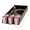 Zettonics MTP/MPO LC OM4 Multimode 12 Duplex Fibre 1x MTP Cassette Violet