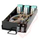Zettonics MTP/MPO LC OM4 Multimode 12 Duplex Fibre 2x MTP Cassette Aqua