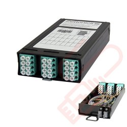 Zettonics MTP/MPO LC OM4 Multimode 12 Duplex Fibre Cassette (Polarity Reversed)