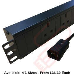 Horizontal PDU UK Sockets to C14 Plug
