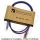 Cat6 Slim U/UTP Small Diameter Snagless Booted Patch Cables Purple