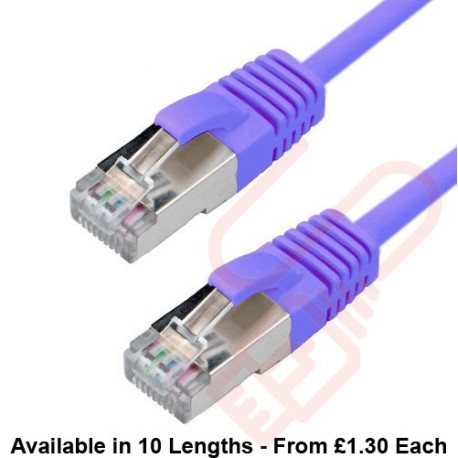 Cat6a Slim U/FTP Small Diameter Snagless Booted Patch Cables Blue