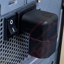IEC Right Angled C14 Male (Down) to C13 Female Power Adapter