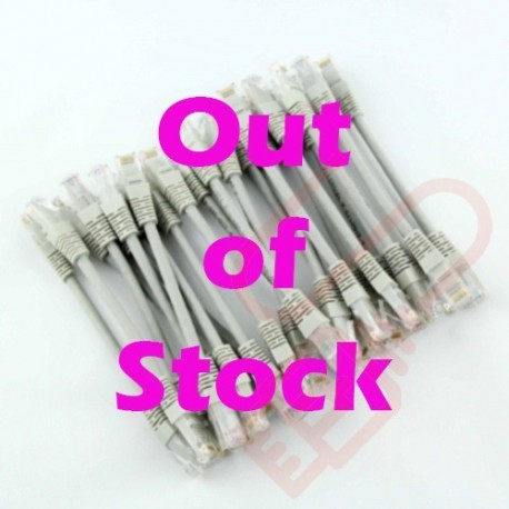 24 Pack of 20cm (8-inch) in Grey - Cat5e High Grade 125MHz 24AWG LSZH Patch Cables for 2U Patching
