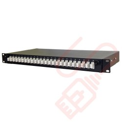 LC Multimode Fibre Patch Panel Loaded With 24 LC Duplex Adapters