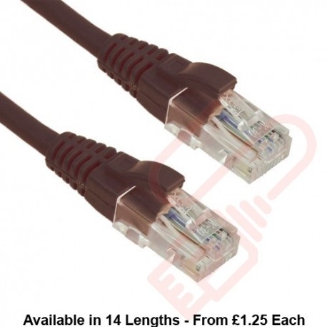 Excel Cat5e Patch Cables RJ45 UTP LSZH Snagless Booted Black