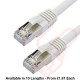 Cat6a Patch Cables RJ45 S/FTP (10G) Premium LSZH Snagless Booted White