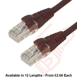 Excel Cat6 Patch Cables RJ45 UTP LSZH Snagless Booted Black