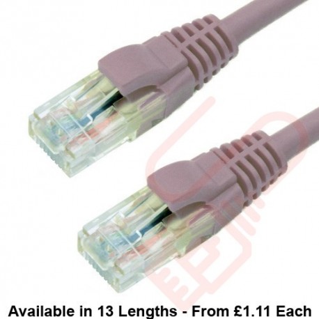 Cat6 Patch Cables RJ45 UTP Premium LSZH Snagless Booted Grey