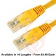 Cat6 Patch Cables RJ45 UTP High Grade PVC Flush Booted Yellow