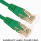 Cat5e Patch Cables RJ45 UTP High Grade PVC Flush Booted Green