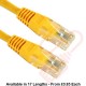 Cat5e Patch Cables RJ45 UTP High Grade PVC Flush Booted Yellow