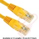 Cat5e Patch Cables Enhanced RJ45 UTP PVC Flush Booted Yellow