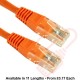 Cat5e Patch Cables Enhanced RJ45 UTP PVC Flush Booted Orange