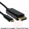 USB Type C Male to Display Port Male Cable