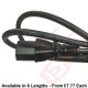 C13 to C14 LSZH H05Z1Z1-F Power Cables Black