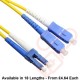 OS2 LC to SC Fibre Patch Cables Singlemode Yellow